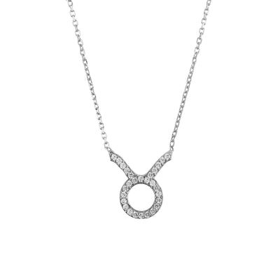 Taurus - Necklace - 925 Sterling Silver - Zirconias