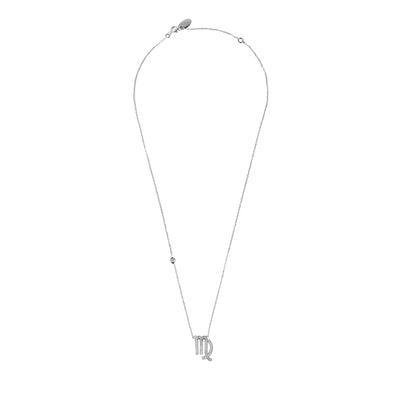 Jungfrau - Halskette - 925er Sterlingsilber - Zirkonien