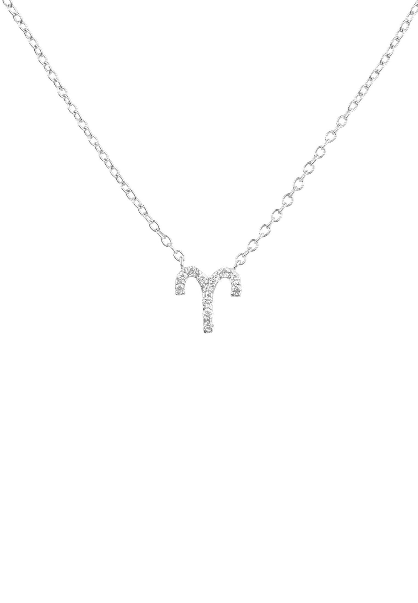 Widder - Halskette - 925er Sterlingsilber - Diamanten