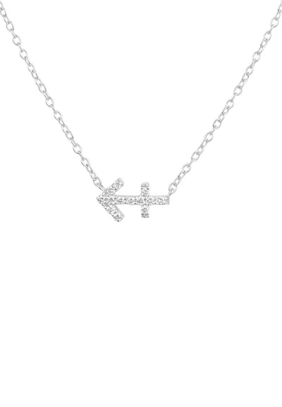 Sagittarius - Necklace - 925 Sterling Silver - Diamonds
