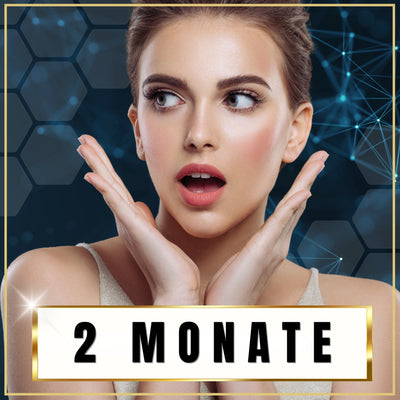 Tarot 2 Monate - Überraschung über die Ergebnisse der Tarotkarten mit schöner Frau im Fokus